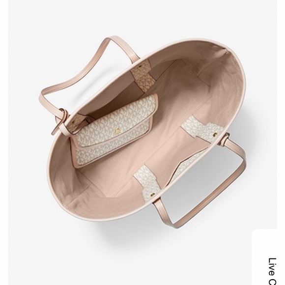 Michael Kors Eva tote in vanilla and soft pink - Picture 3 of 7